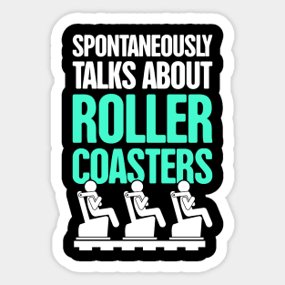 Roller Coaster Theme Park Thrill Ride Sticker